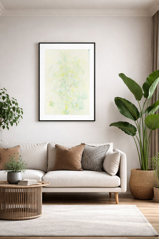 Hand in the Bushes, 54 x 78 cm - Verkauft