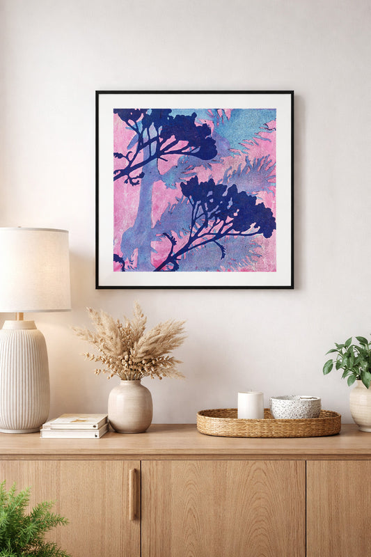 Pink Evening, 54 x 54 cm