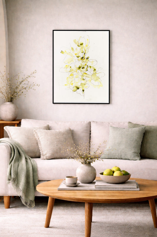 Knabenkraut, lightgreen,  60 x 80 cm