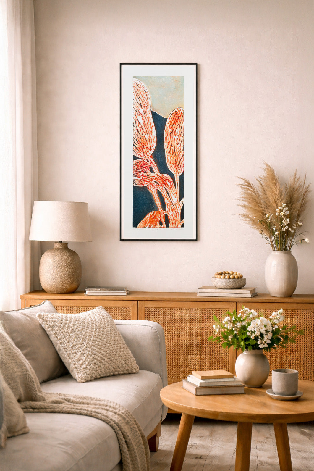Long Sage Blue, ca. 23 x 60 cm