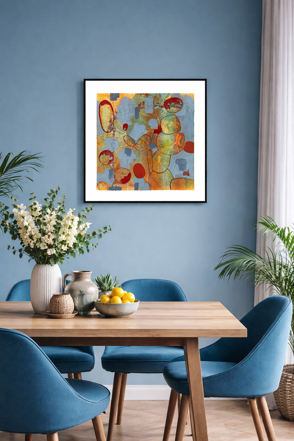 Orange Field, 60 x 60 cm