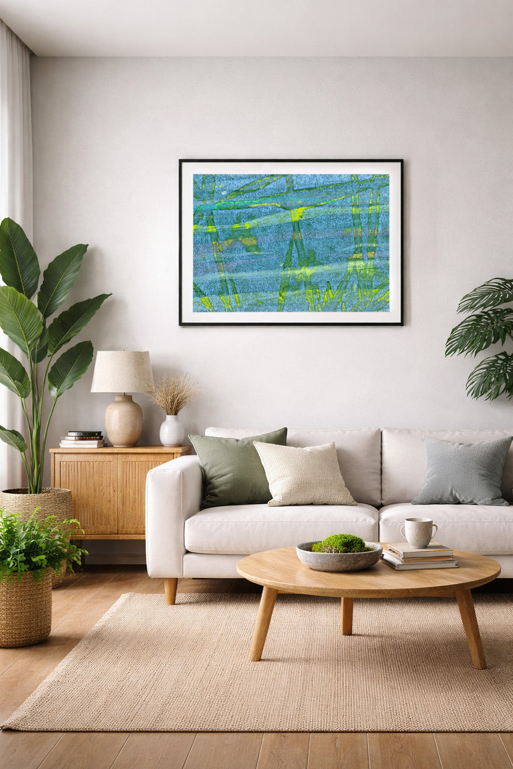 Papyrus Wash 54 x 78 cm